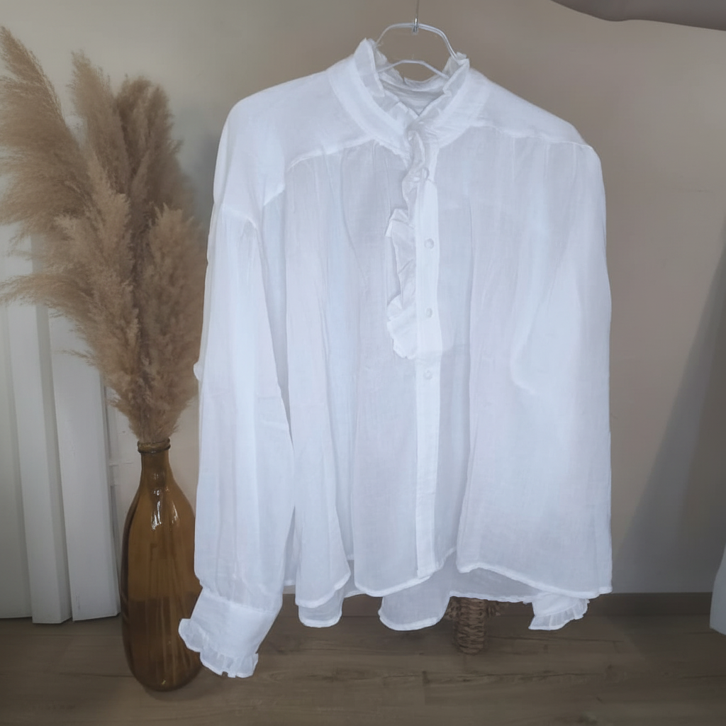 Chemisier blanc redimensionné